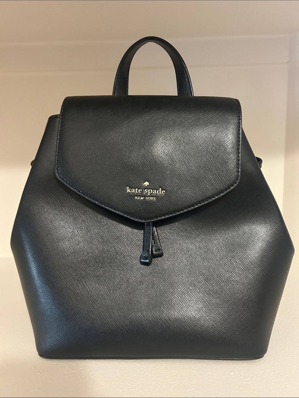 kate spade Black Saffiano Leather Backpack